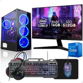 Imagem da oferta PC Gamer Completo Intel Core i7 16GB SSD 512GB Monitor 19" Kit Gamer Strong Tech