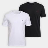 Imagem da oferta Kit Camiseta Hering Slim Bordado C 2 Masculina