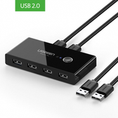 Imagem da oferta Switch USB 2.0 4 Portas KVM 30767 - Ugreen