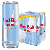Imagem da oferta Red Bull Energético, Zero, Sem Açúcar, 355ml, 4 latas