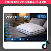 Imagem da oferta Travesseiro Visco Gel Flocos de Memória 50x70 - Ajustável e Antialérgico
