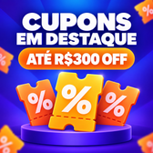 Imagem da oferta SELEÇÃO OFICIAL DE CUPONS! Amazon, Mercado Livre, Shopee e Muito Mais!