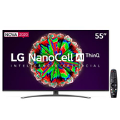 Imagem da oferta Smart TV LED 55" 4K LG 55NANO81 NanoCell Bluetooth 4 HDMI 3 USB Wi-Fi - 55NANO81SNA