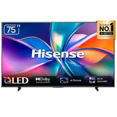 Imagem da oferta Smart TV Hisense 75" HI-QLED 4K UHD Processador AI Dolby Vision e Dolby Atmos Alexa 75Q6QVV