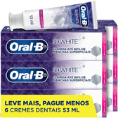 Imagem da oferta Oral-B Pasta de Dente 3D White Brilliant Fresh Micropartículas Branqueadoras 53 ml 6 Unidades