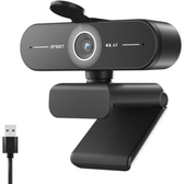 Imagem da oferta EMEET C60E 4K Webcam para PC - foco automático PDAF, microfones duplos com cancelamento de ruído, FOV de 73°, correção automática de luz, USB Pl