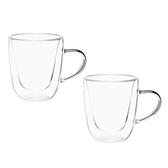 Imagem da oferta Mimo Style Par de Copos Para Chá Parede Dupla Com Alça Material Vidro Borossilicato de Ótima Qualidade