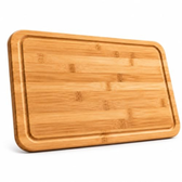 Imagem da oferta Tábua de Corte em Bambu com Canaleta Tábua para Carne Churrasco Legumes Frutas e Alimentos Tábua de Cozinha Reta