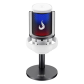 Imagem da oferta Rise Mode Elite 05 Microfone Gamer USB com Suporte de Mesa RGB Branco