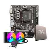 Imagem da oferta Placa Mae Msi B550M A Pro Processador Amd Ryzen 7 5700X Water Cooler Mach1 Logic Rgb 240Mm