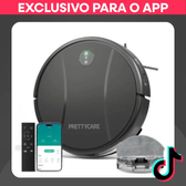 Imagem da oferta Robô Aspirador PRETTYCARE C2 2 em 1 | AspiraPano Wi-Fi e Alexa