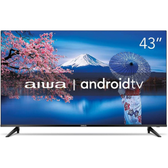 Imagem da oferta Smart TV Aiwa 43 Polegadas Full HD Borda Ultrafina ANDROID AWS-TV-43-BL-02-A Bivolt
