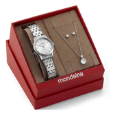 Imagem da oferta Kit Relógio Mondaine Com Semijoia - 32720l0mkne2k1