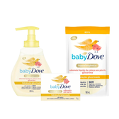 Imagem da oferta Kit Infantil Baby Dove Sabonete Líquido 200ml + Refil Sabonete Líquido 180ml + Sabonete em Barra 75g