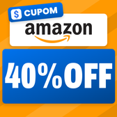 Imagem da oferta Cupom Amazon: 40% OFF limitado a R$ 300
