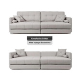 Imagem da oferta Sofá 3 Lugares Retrátil Reclinável Linho Urban Next Sofás