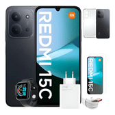 Imagem da oferta Xiaomi Redmi 15c Dualsim 25616ram + Relogio + Capa E Pelicula - Preto