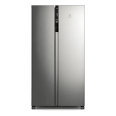 Imagem da oferta Geladeira Electrolux IS4S Frost Free Inverter 435L Side by Side cor Inox Look