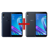 Imagem da oferta Smartphones Asus Zenfone Max (M2) 3GB/32GB Preto + ZenFone Live (L1) Quadcore Preto