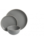 Imagem da oferta Aparelho de Jantar Cinza Claro Caixa 12 Unidades