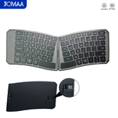 Imagem da oferta Jomaa teclado dobrável ergonômico dividido portátil dobrável teclado bluetooth layout de 6 fileiras com slot usb par