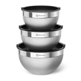 Imagem da oferta Conjunto Bowls de Inox Electrolux c Tampa Plástica 3 Pçs