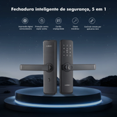 Imagem da oferta Fechadura Eletrônica Fechadura Inteligente Fechadura Eletrônica Tuya Wifi Fechadura de Porta Fechadura Int