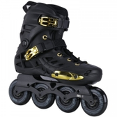 Imagem da oferta Patins Oxer Darkness Gold - In Line - Freestyle - ABEC 7 - Base de Alumínio - Adulto