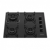 Imagem da oferta Cooktop Itatiaia Essencial 4 Bocas Vidro Preto Bivolt 3700000192