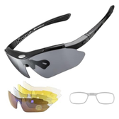 Imagem da oferta ROCKBROS Óculos de ciclismo polarizados para homens e mulheres óculos esportivos com 5 lentes intercambiáveis para c