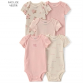 Imagem da oferta Kit Body Carter's Bebê Menina em Algodão Floral 5 Peças Multicor