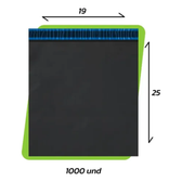 Imagem da oferta Envelope Segurança 19x25 Com 1000 Unidades, Saco Plástico Para Envios Correios, Embalagem Para Ecommerce Com Lacre Permanente, À Prova D'água Enve