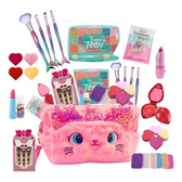 Imagem da oferta Kit Maquiagem Infantil Maleta Com Batom, Sombra E Gloss