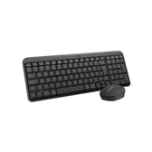 Imagem da oferta Kit Teclado E Mouse Sem Fio Logitech Mk250 Compacto Mouse Ambidestro Bluetooth Abnt2 Compativel Pc E Mac Grafite 920