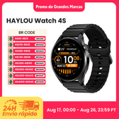 Imagem da oferta Relógio HAYLOU 4S GPS Smartwatch com Tela HD AMOLED de 1.43 Posicionamento GPS por 5 Satélites 120+ Modos de Trei