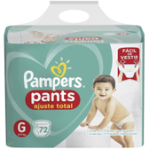 Imagem da oferta Fralda Descartável Pampers Ajuste Total G - 72 Unidades