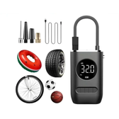 Imagem da oferta Mini Bomba Calibrador de Ar Portátil Digital Para Pneu Carro para Bicicleta com Lanterna