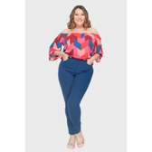 Imagem da oferta Calça Skinny Cintura Alta Plus Size