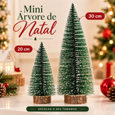 Imagem da oferta Kit 4 Mini Árvores de Natal Pinheiro Decorativo Enfeite Natalino para Mesa Presépio Decoração
