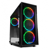 Imagem da oferta Gabinete Gamer Sharkoon, RGB, ATX, Lateral em Vidro Temperado, 4x Fan RGB, Preto - TG4M RGB