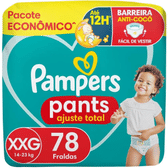 Imagem da oferta Fralda Pampers Pants Ajuste Total tamanho XXG - 78 Unidades