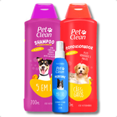 Imagem da oferta Kit Banho (Shampoo 5 em 1, Condicionador e Perfume) - Pet Clean