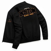 Imagem da oferta Jaqueta Fitness Bomber Esportiva Academia Pós Treino Boston Black Gold