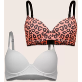 Imagem da oferta Kit 2 Sutiãs Feminino Com Base Animal Print Marisa