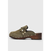Imagem da oferta Clog Luiza Barcelos Tachas Metalizadas Verde
