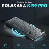 Imagem da oferta Teclado sem fio Bluetooth 99 teclas RGB 10000mAh