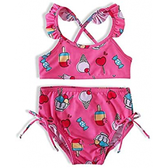 Imagem da oferta Biquíni Estampado Soverte com Docinho Elastano - Tip Top - Rosa