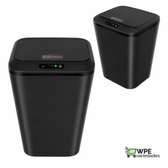 Imagem da oferta Lixeira Quadrada Preta 16L Inteligente Automática com Sensor para Banheiro e Cozinha