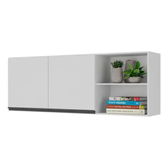 Imagem da oferta Armário De Cozinha Aéreo 150cm 2 Portas Veneza Multimóveis V3741 Cor Brancopreto