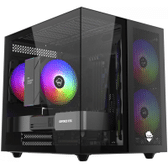 Imagem da oferta Gabinete Gamer Ninja Kazan X3, Mini Tower, Vidro Temperado, MATX, USBC, Sem Fonte, Com 3 Fans - GN-CS-KZMAB3F